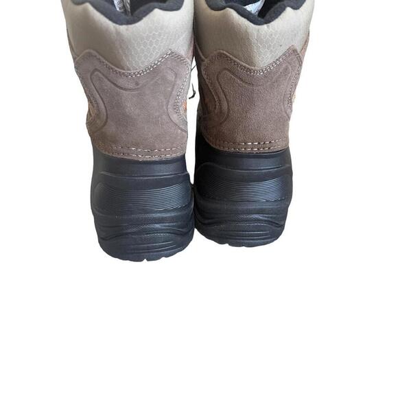 Khombu Mens Lace Up Brown Winter Thermolite Leather Upper Boots 10 - Picture 4 of 5